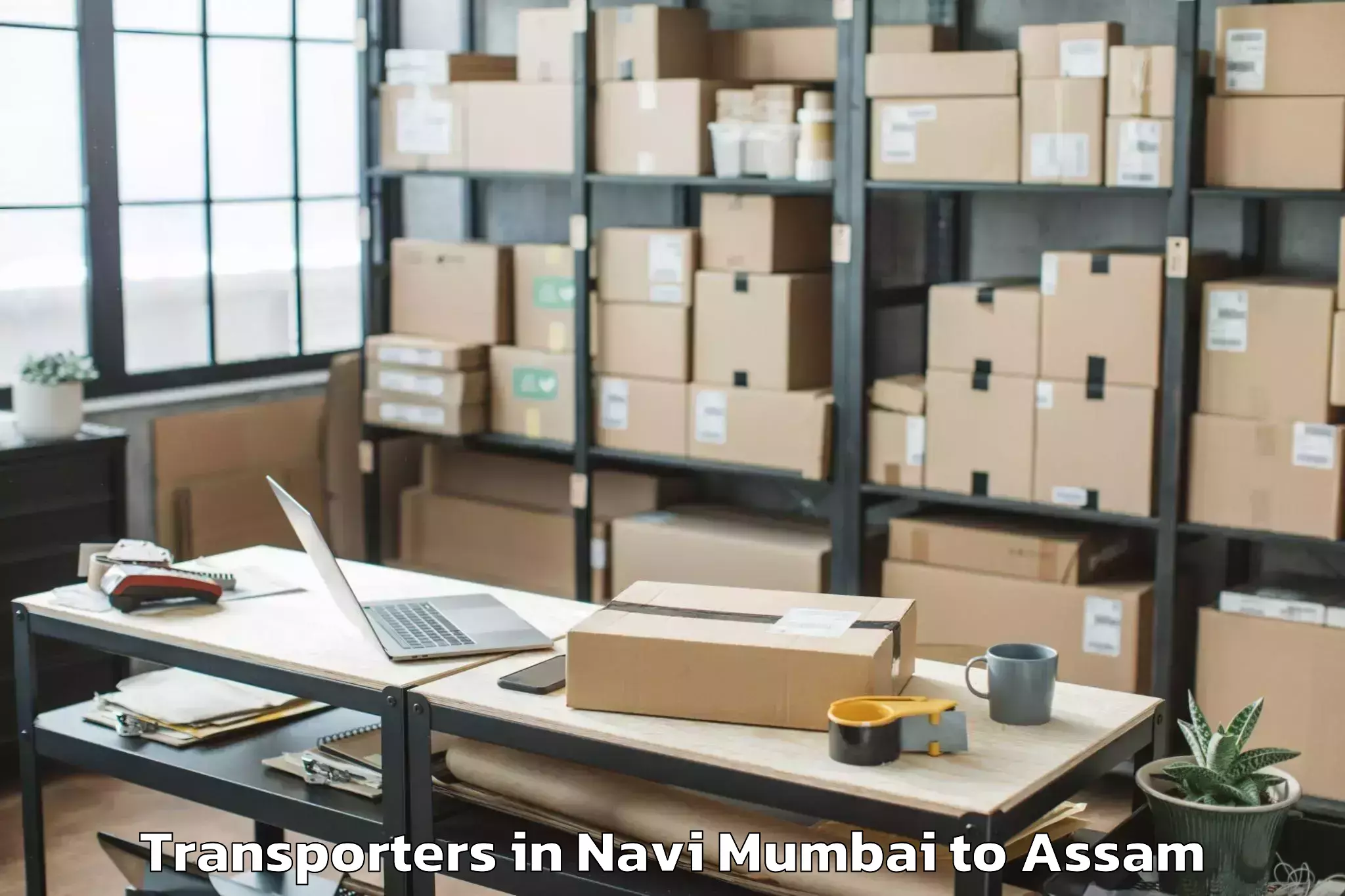 Professional Navi Mumbai to Sarthebari Transporters